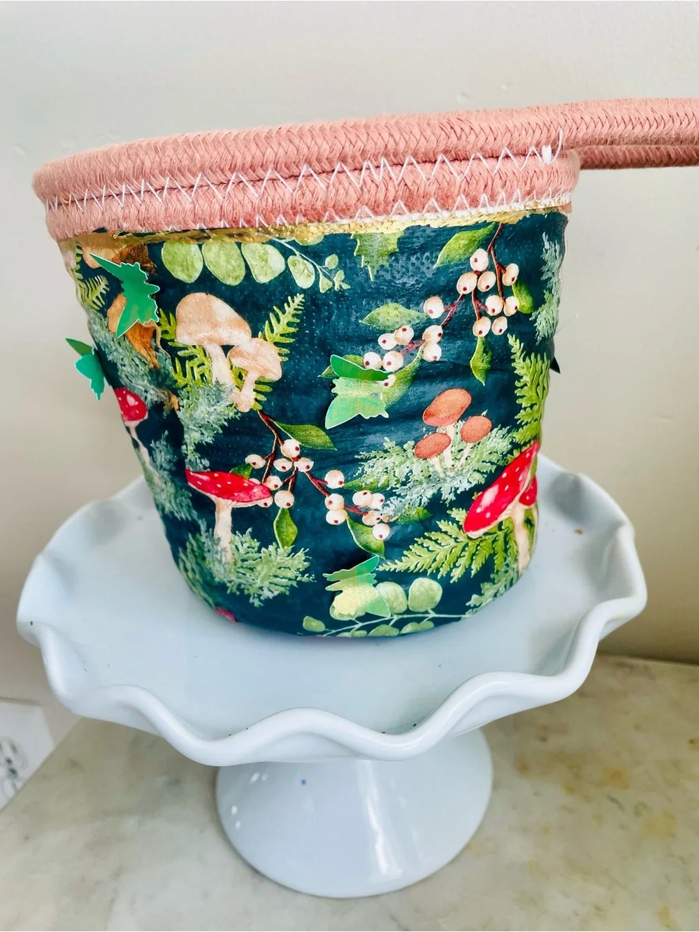 Mushroom & Butterfly Basket